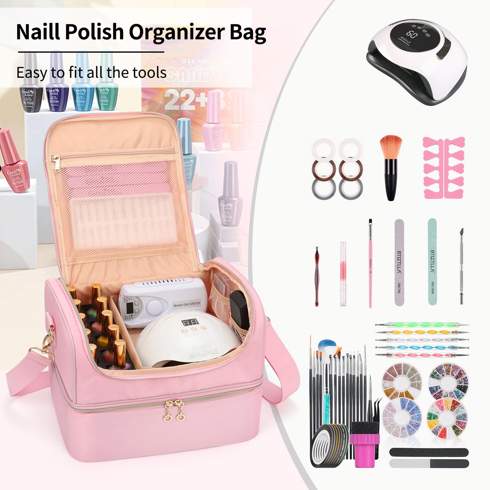 CUBETASTIC idÃ©al cadeau manucure rose: parfait pour offrir à un proche passionné.