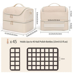 CUBETASTIC Étui transport vernis, pratique pour déplacements et rangement.