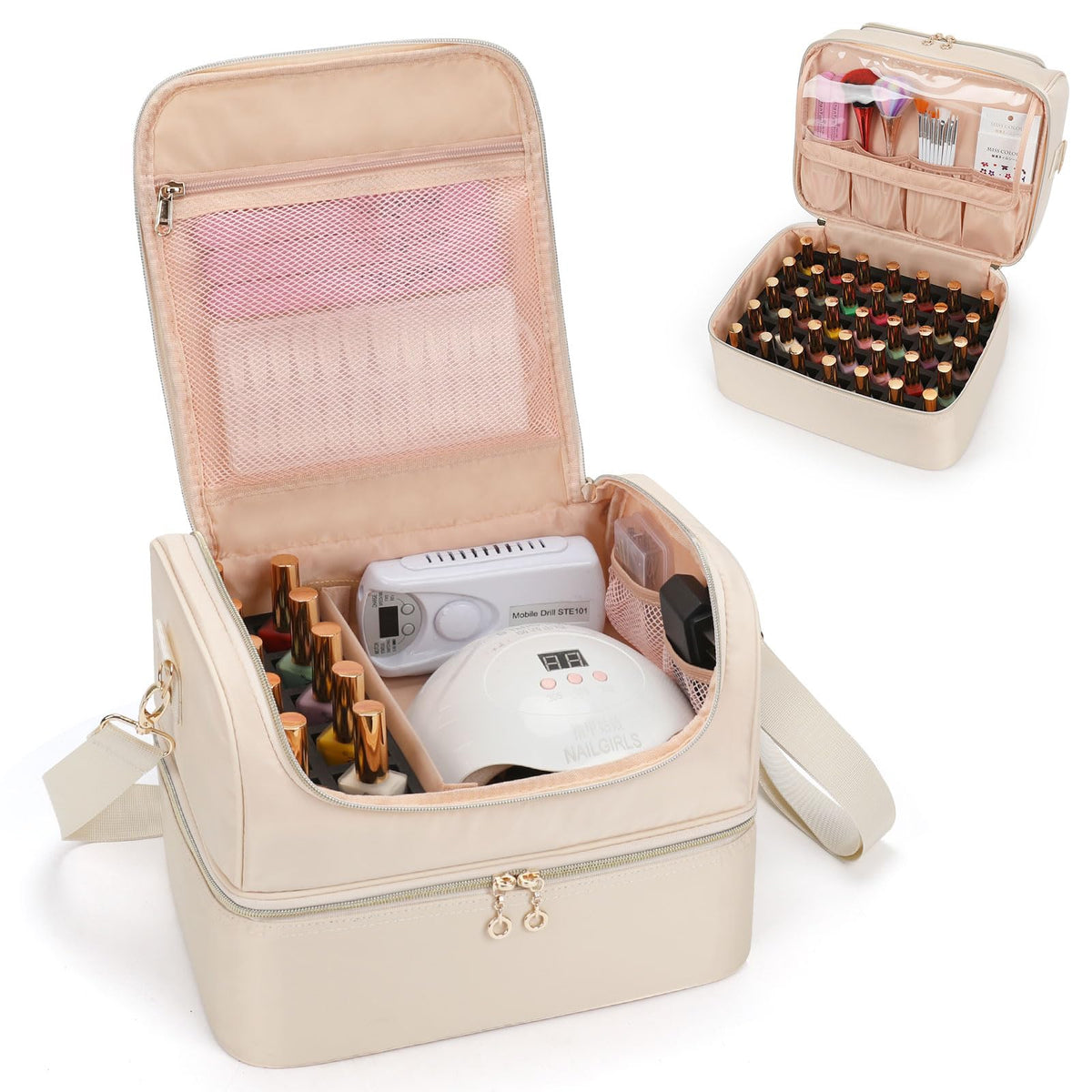 CUBETASTIC Organisateur de vernis, 45 emplacements, rangement clair et efficace.
