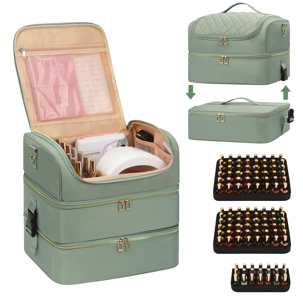 Cubetastic organiseur-vernis-117-bouteilles: rangement clair et pratique.