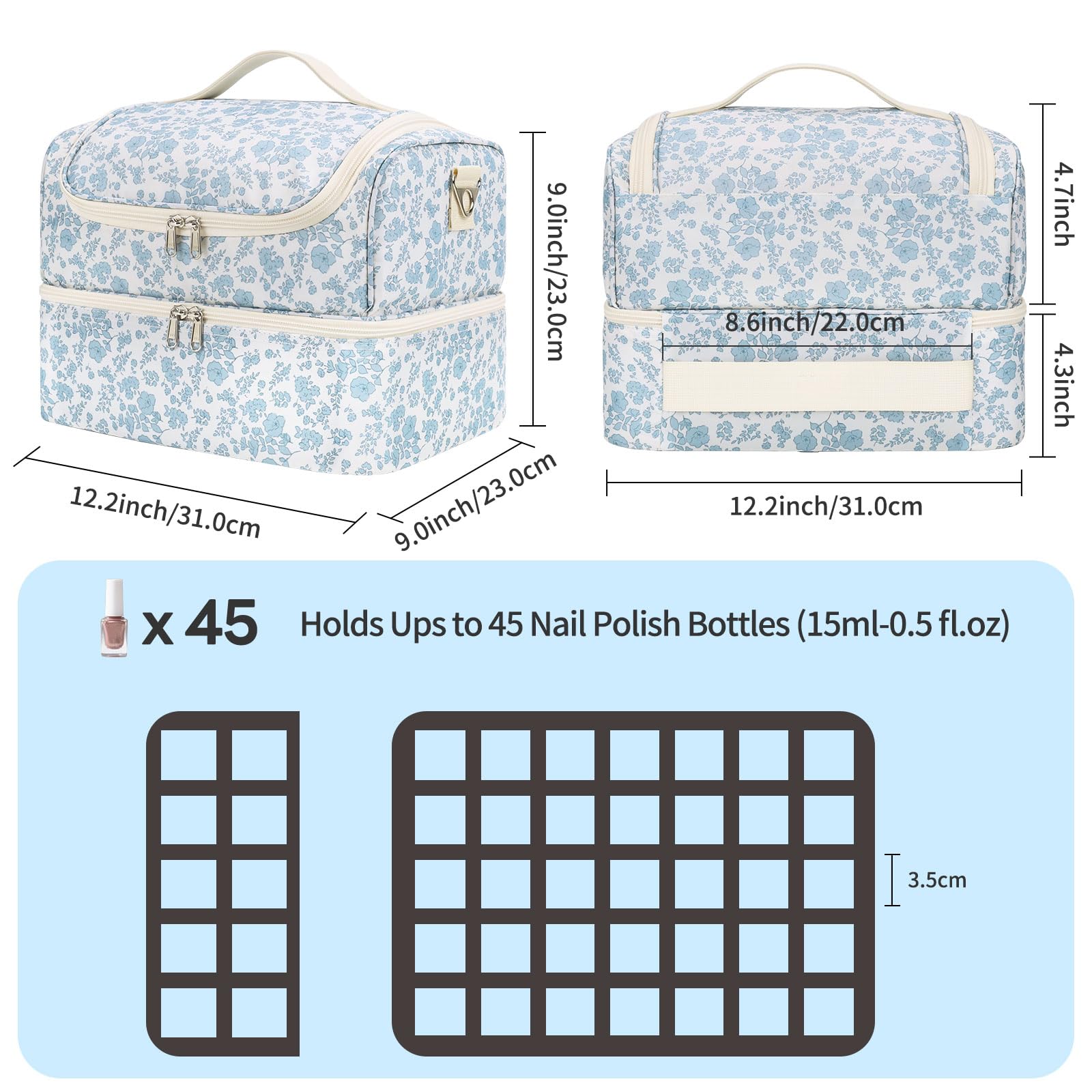 CUBETASTIC Panneau Vernis – 10 emplacements pour retrouver rapidement vos couleurs.