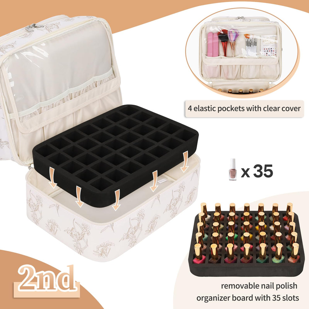 CUBETASTIC plateau supérieur: 10 emplacements pour vernis.
