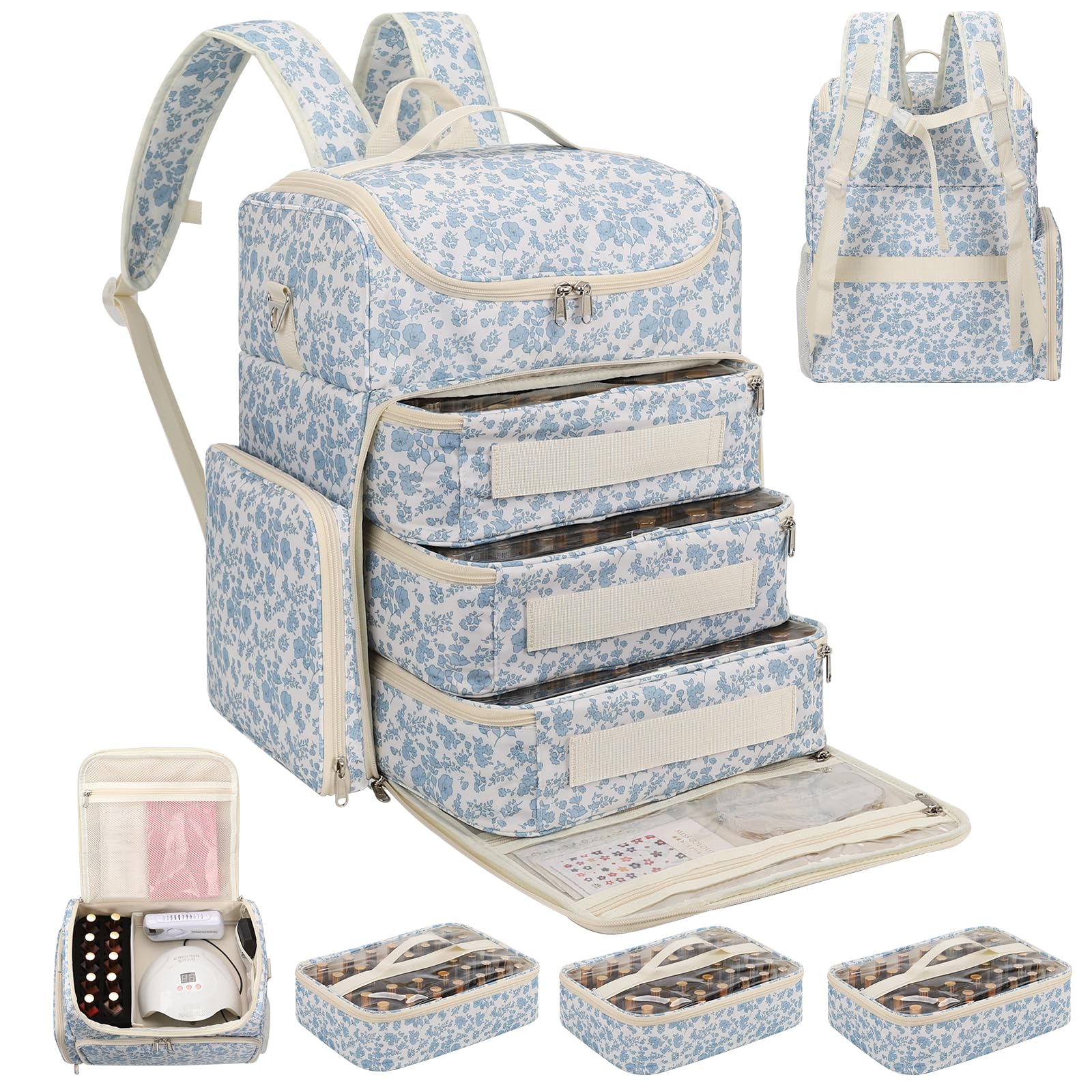 CUBETASTIC sac-organisateur vernis extra-large pour déplacement et rangement.