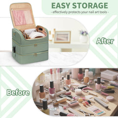 Cubetastic sac-rangement-vernis-trois-couches: organisation en trois niveaux.