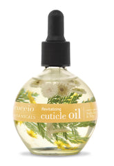 Cuccio Botanicals Roman Garden: bouteille-cuticule avec pétales réels offrant une hydratation luxueuse.