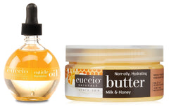 Cuccio Full Hand Treatment: cuticle oil and butter blends moisturize nails and skin for lasting softness.