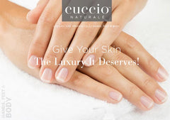 Cuccio Milk & Honey Butter Lotion texture close-up shows creamy, rich moisture