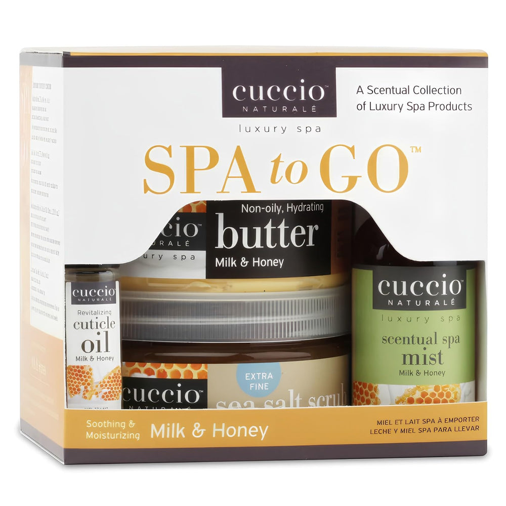 Cuccio Milk & Honey Brume Spa rafraîchit l'atmosphère et parfume les serviettes