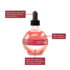 Application huile cuticules Cuccio Naturale favorise absorption rapide et soin