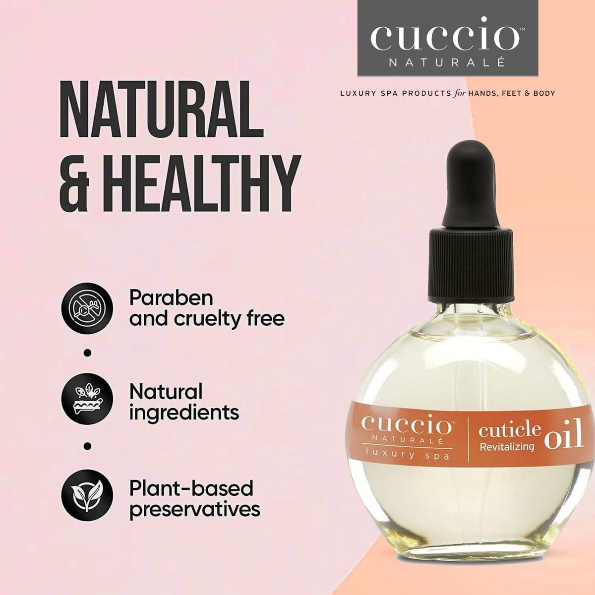 Cuccio Naturale Huile Cuticules Bouteille Design – flacon élégant pour votre routine