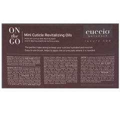 Cuccio Naturale Mini Huiles Cuticule – flacon vanille et sucre, parfum spa à domicile.