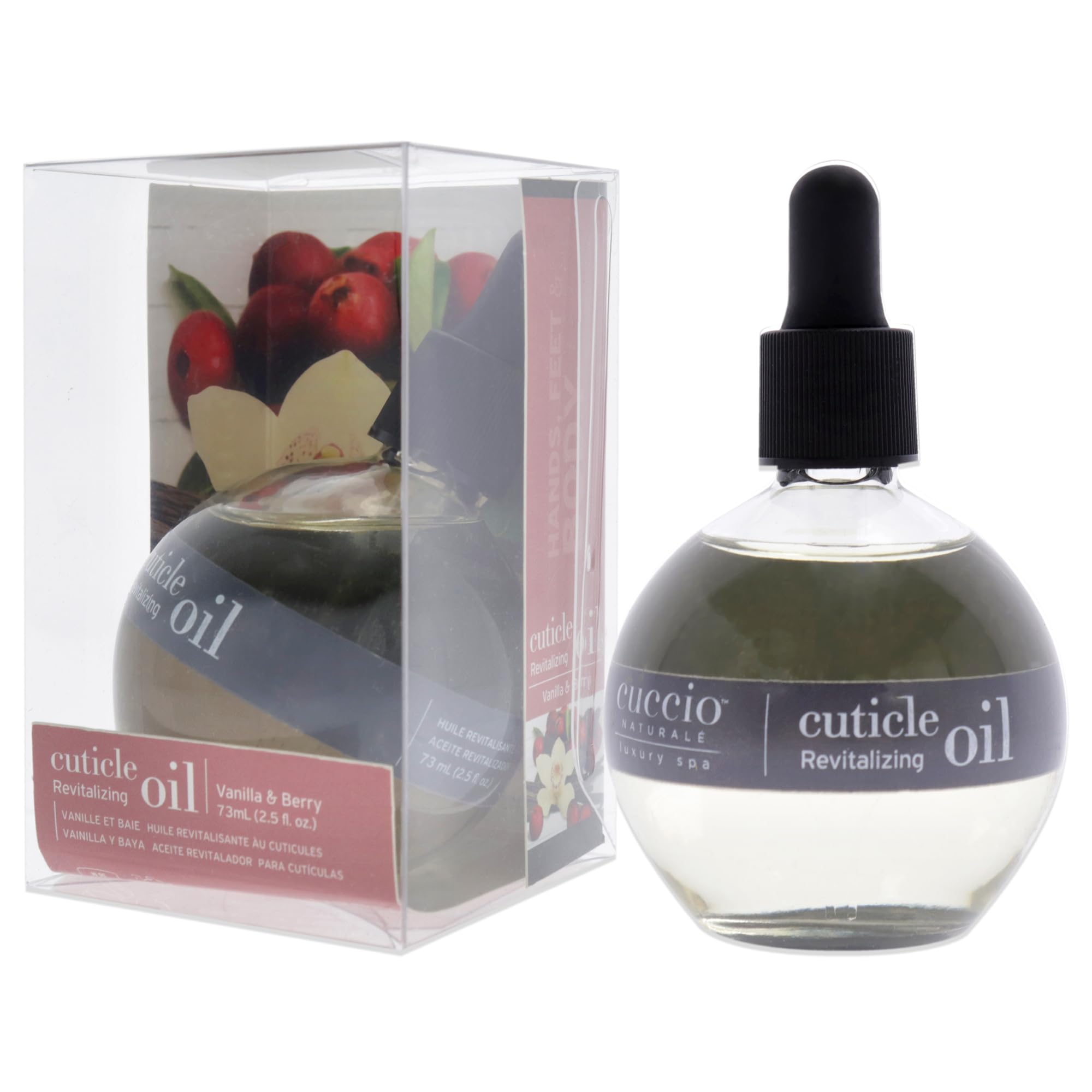 Cuccio Naturale Huile Cuticule Vanille et Baie: brillance naturelle et absorption rapide