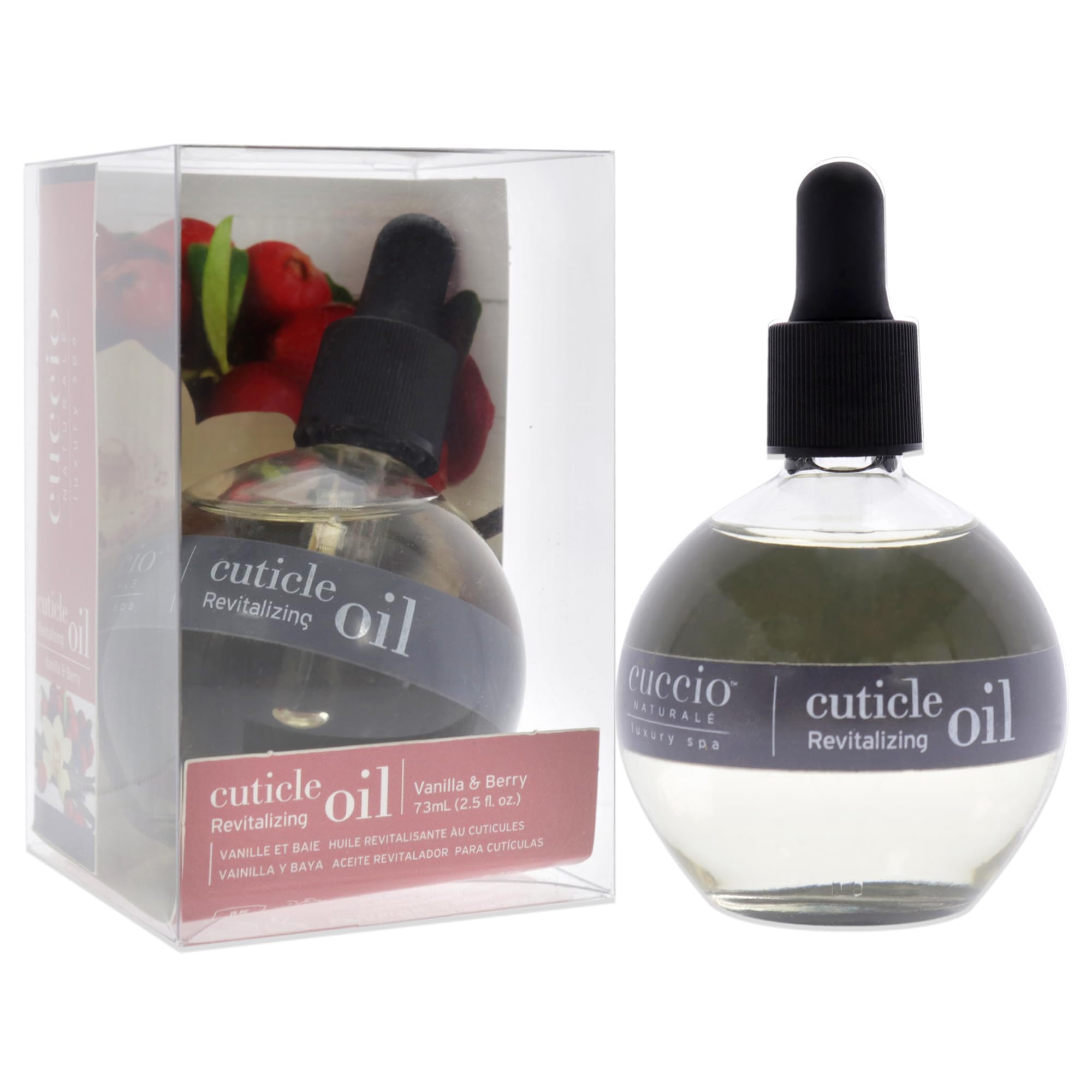 Cuccio Naturale Huile Cuticule Vanille et Baie: mains nourries et ongles éclatants