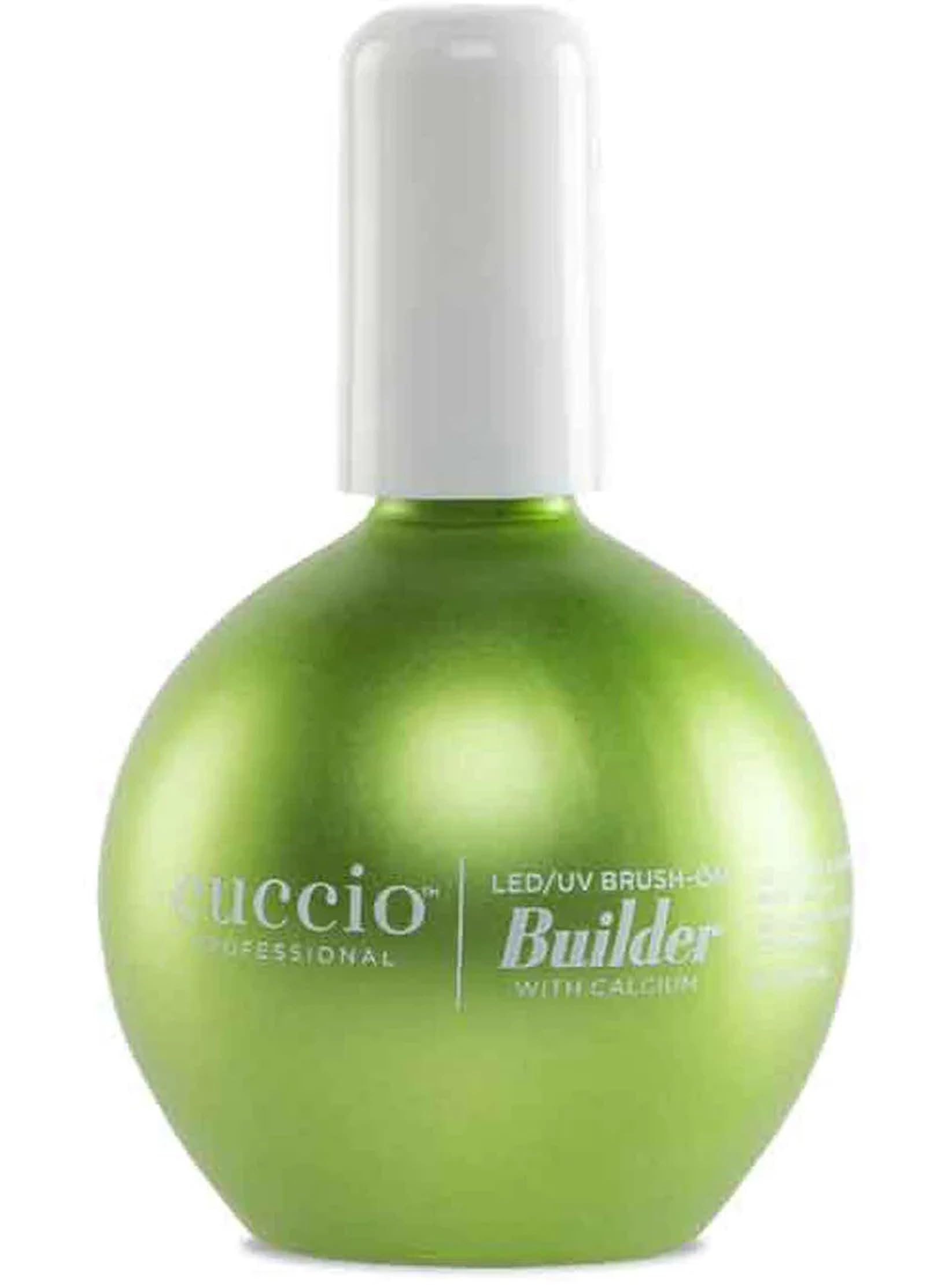 Cuccio Pro Gel Builder LED-UV – bouteille visible, application précise pour renforcer les ongles.