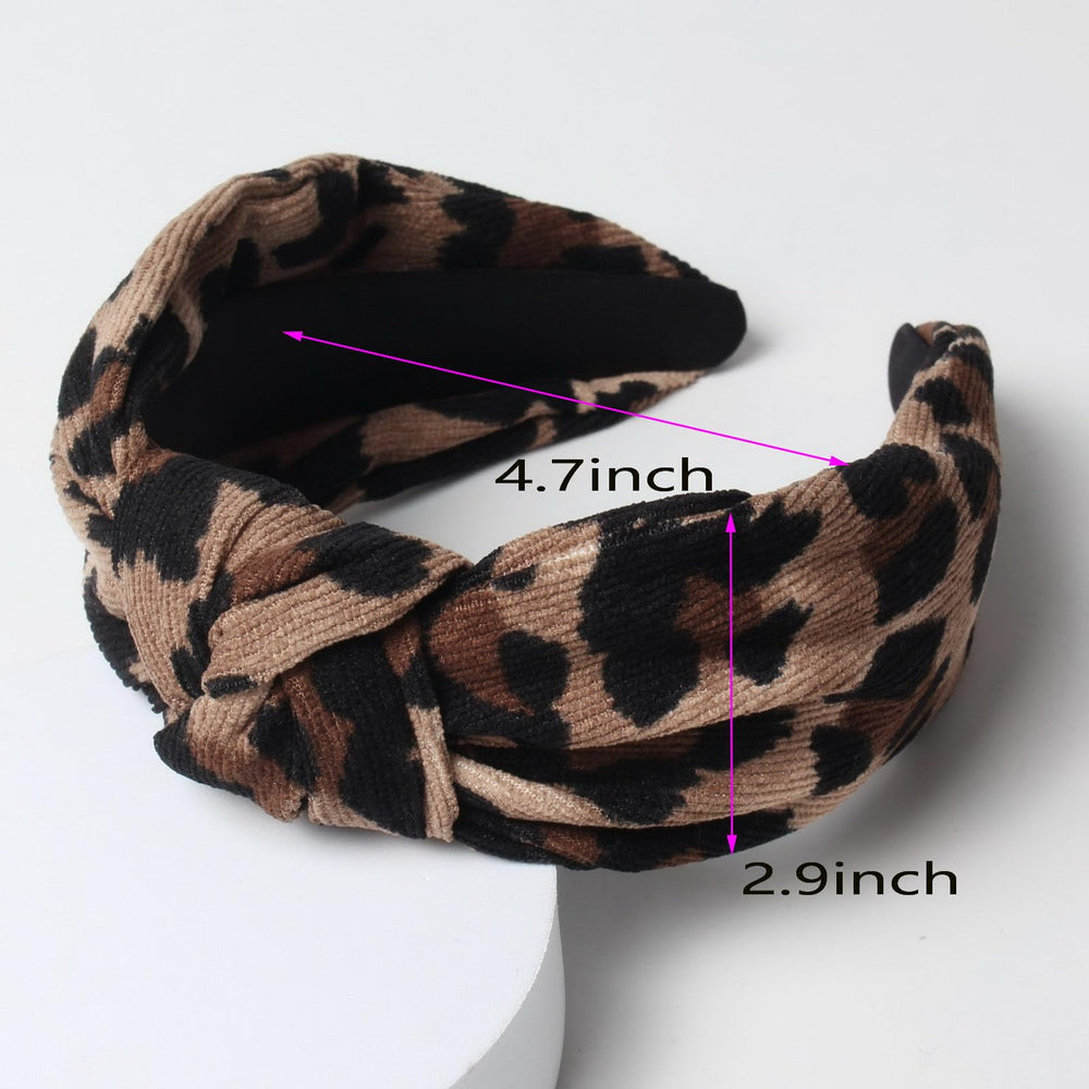 Cuizhiyu bandeau noeud corduroy anti-glisse assure un maintien fiable.