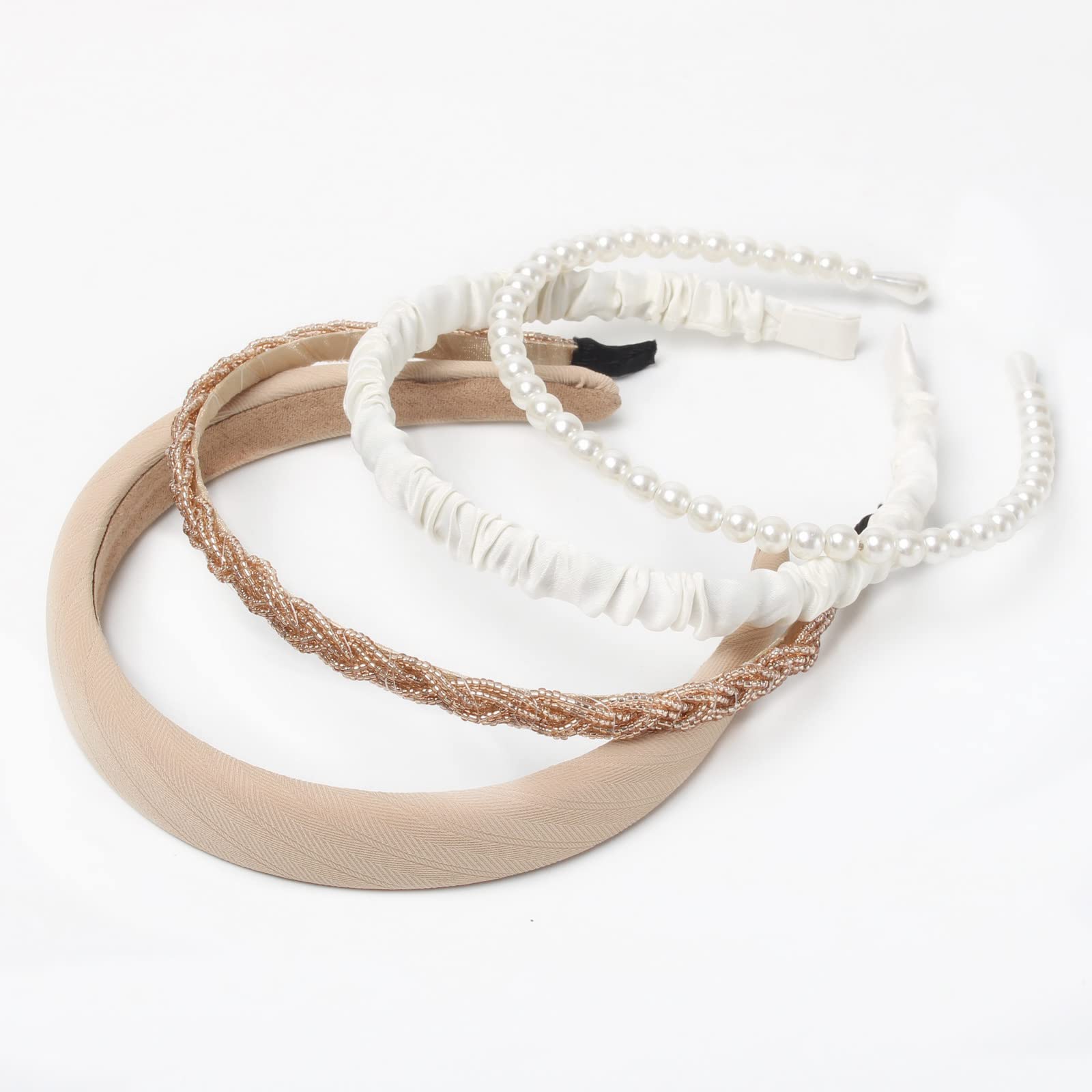 Cuizhiyu bandeau perles blanches, touche romantique et délicate.