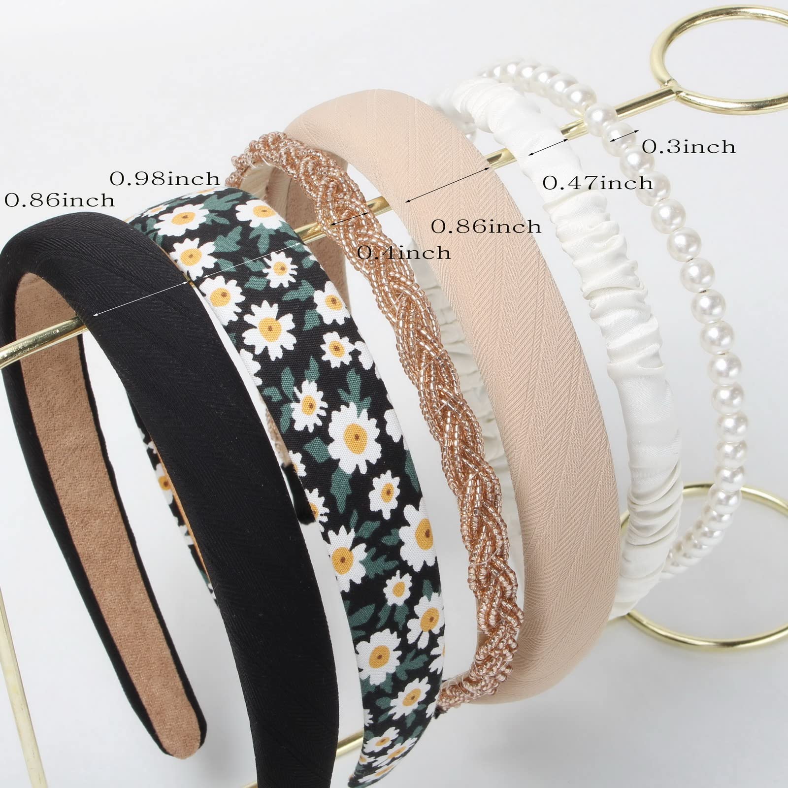 Cuizhiyu bandeau solide blanc, style épuré pour un visage lumineux.