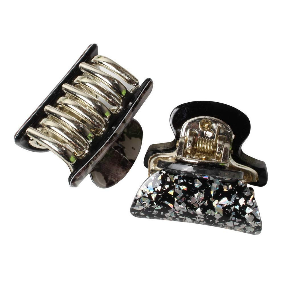 Cuizhiyu clip acrylique or brillant: couleur metallisee et resistance accrue pour usage quotidien.