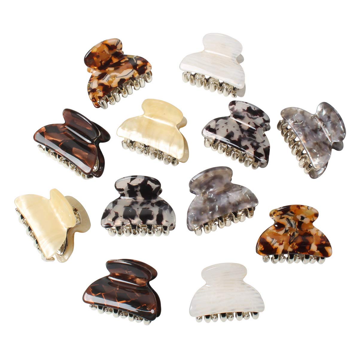Cuizhiyu clips cheveux acryliques marbres 1,57 pouces, maintien sûr et élégant.