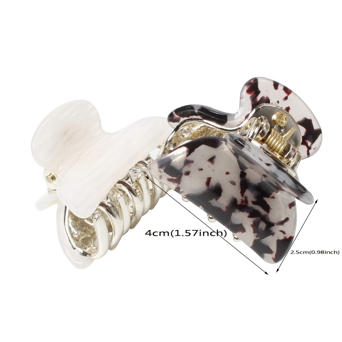 Cuizhiyu clip cheveux durable en plastique dore pour un usage quotidien.