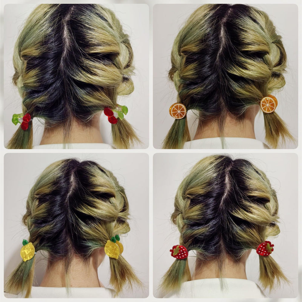 Cuizhiyu clip fruits cerise mini 2, variations pop pour looks variés.