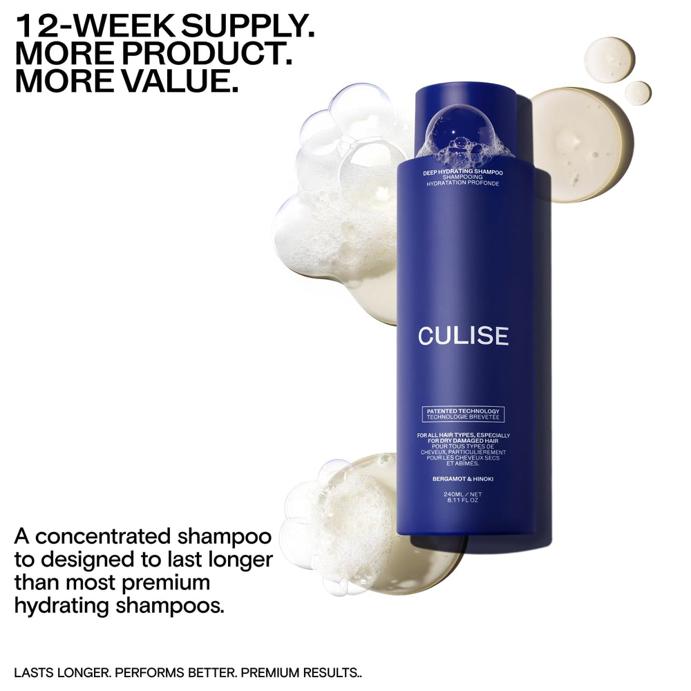 CULISE shampooing coréen nutrition argan et probiotiques pour cheveux sains.