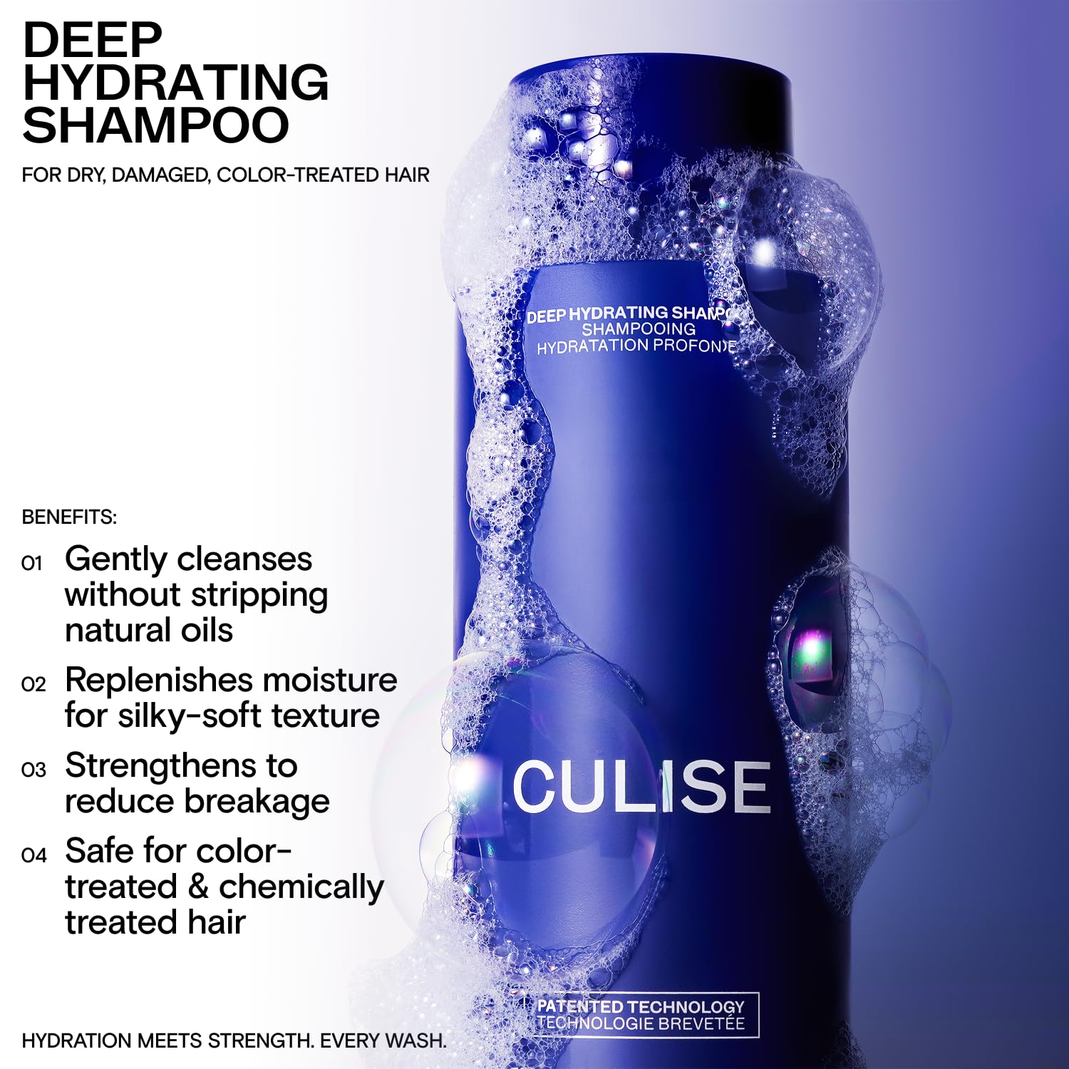 CULISE shampooing coréen protège la couleur et maintient la douceur.