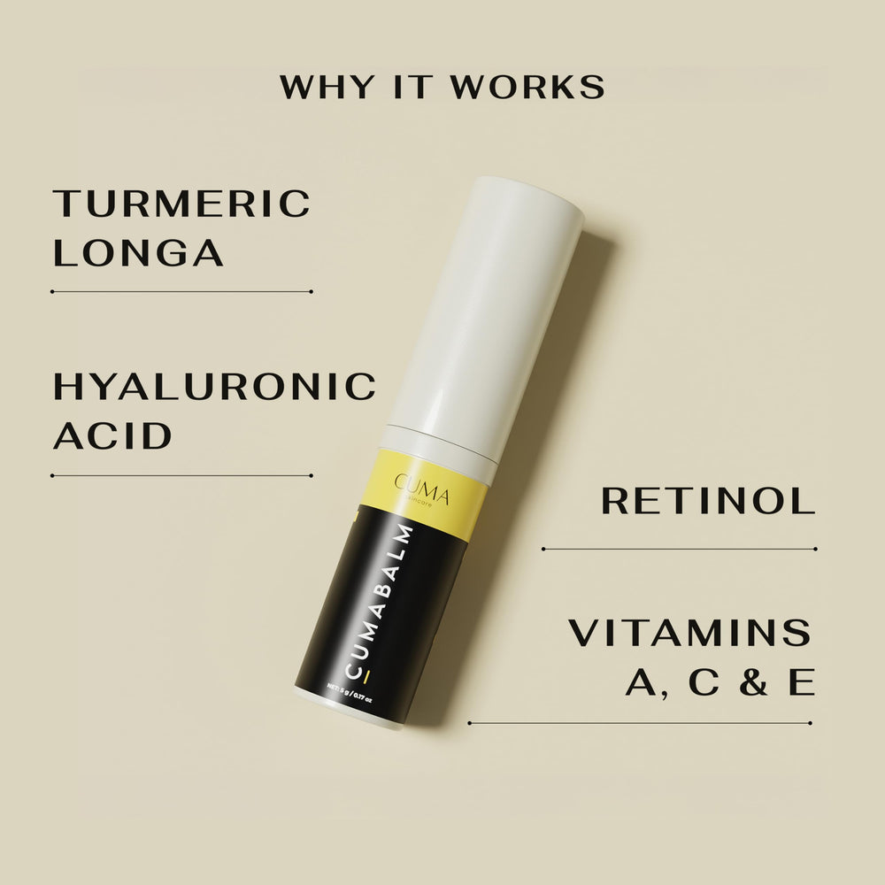 CumaBalm – Texture légère et absorption rapide pour un regard frais.