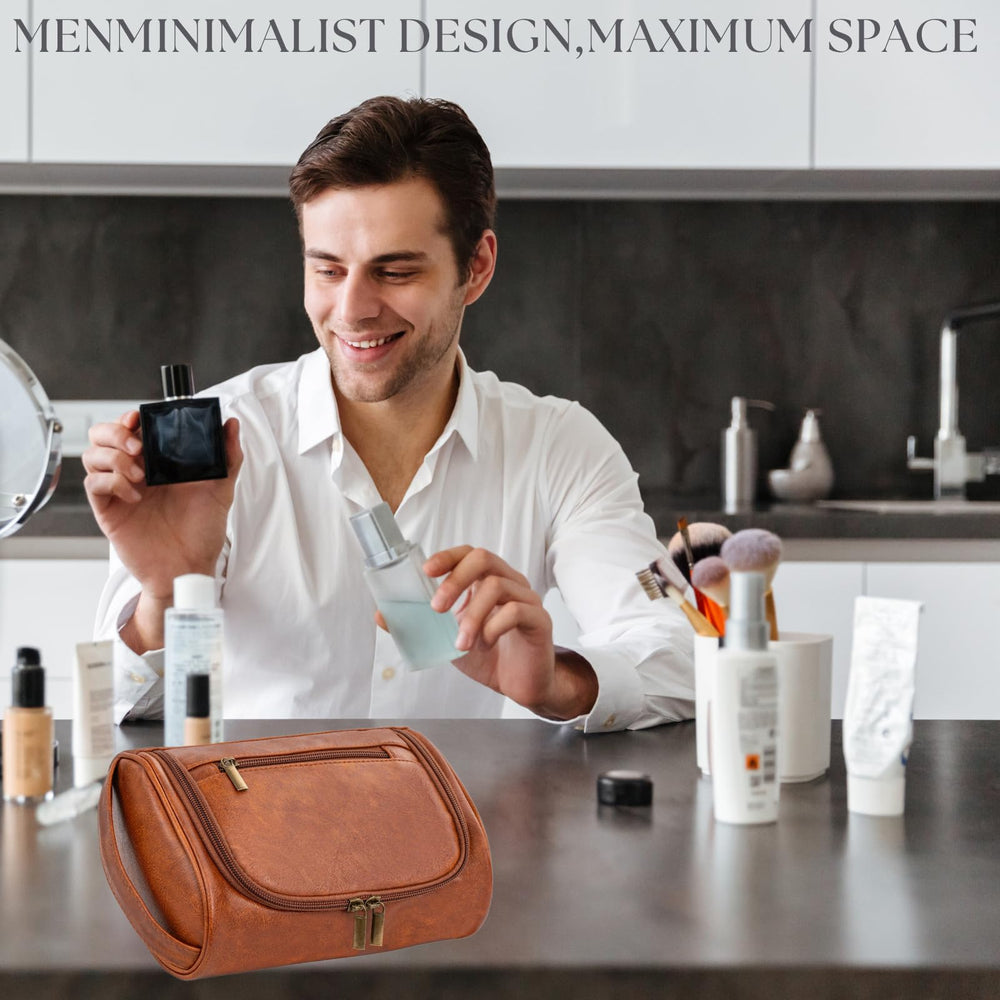Cumbanho Mens Slim Dopp Kit — voyage compact pour un bagage à main.
