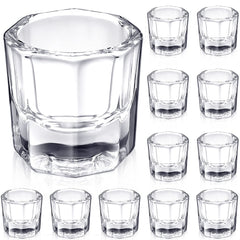Cunhill bols dappen en verre, ensemble de 12, idéal pour mélanger liquides et poudres.