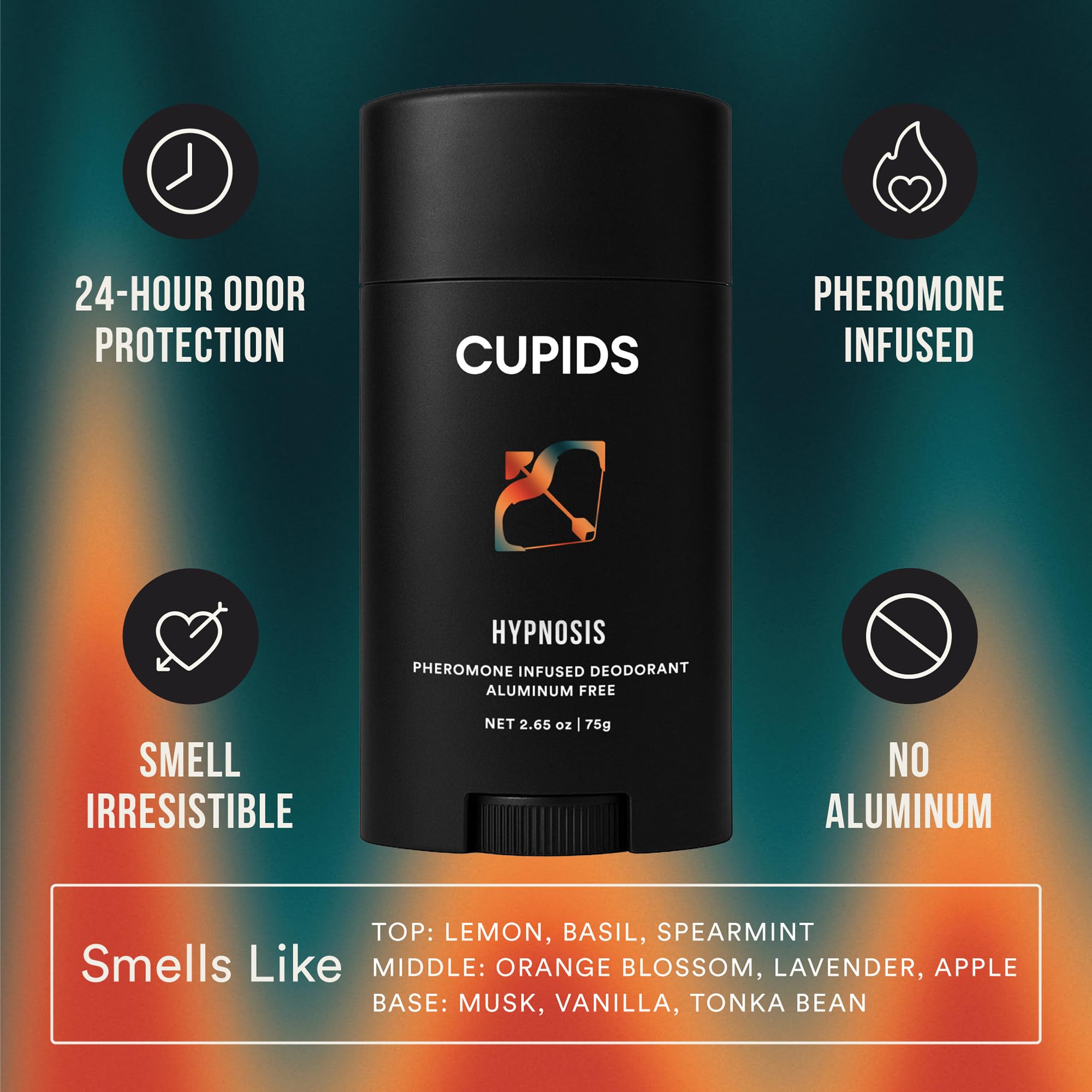 Cupids Hypnosis Déodorant, application douce sur peau sans résidu