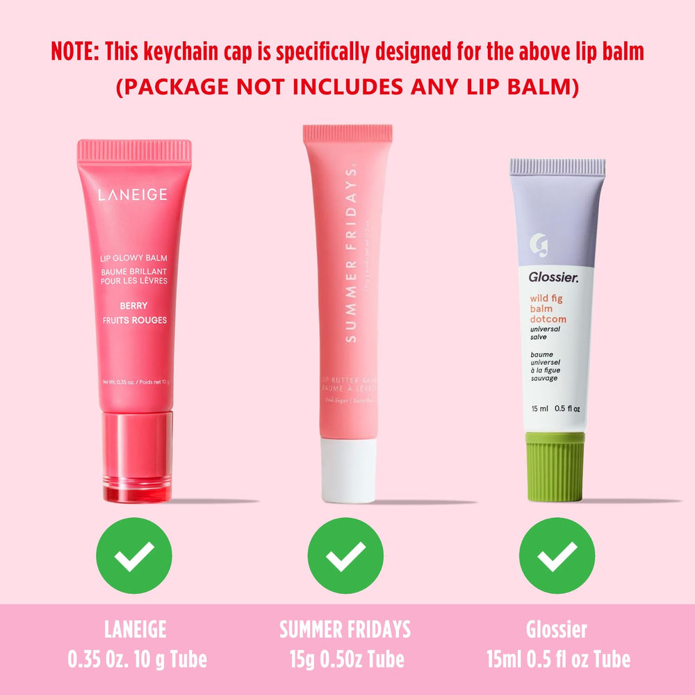 Cupoita capuchon baume Glossier, design sûr et anti-fuites.