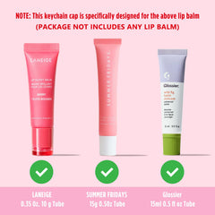 Cupoita capuchon baume Glossier, design sûr et anti-fuites.
