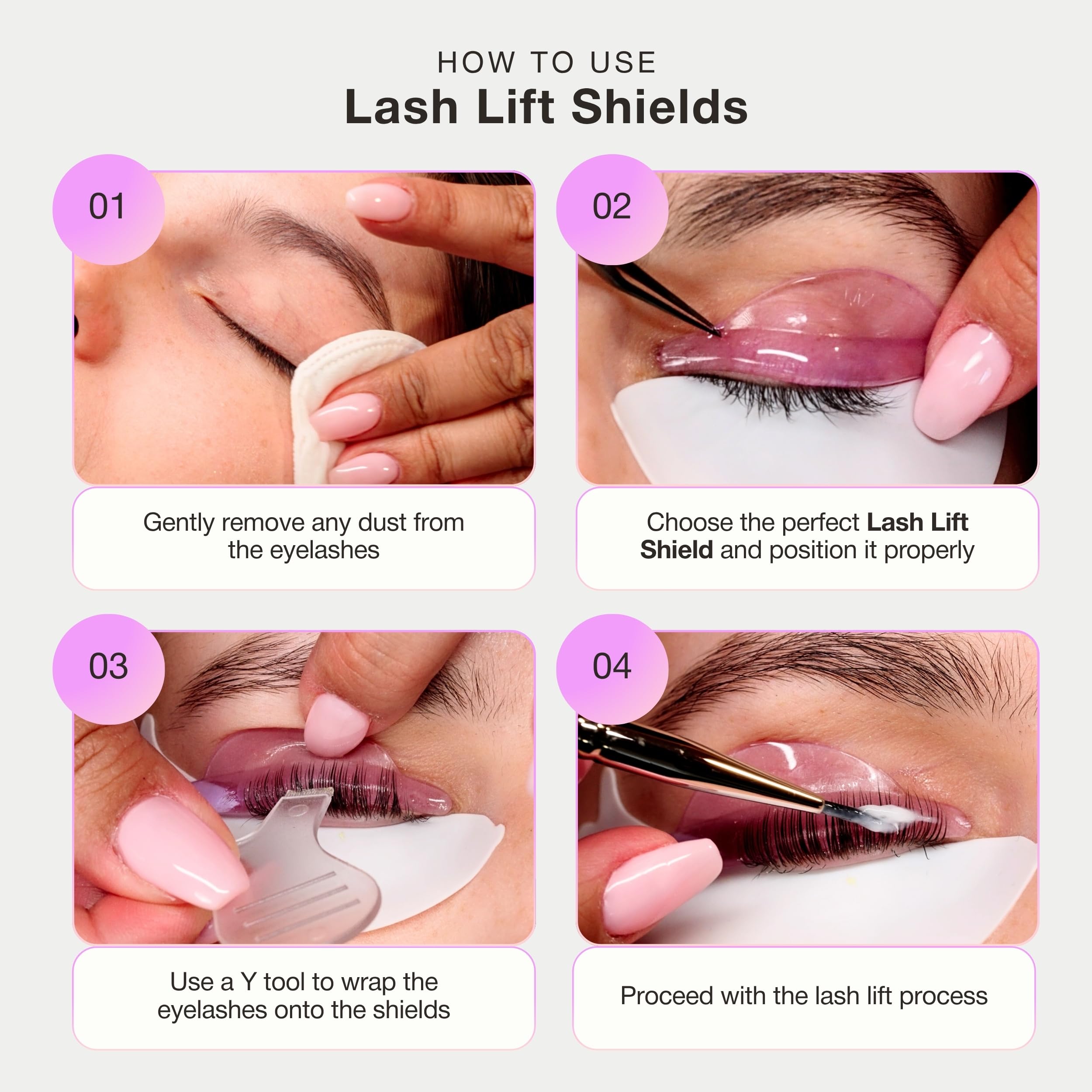 CURACORO galettes lash lift outils cils compatibles