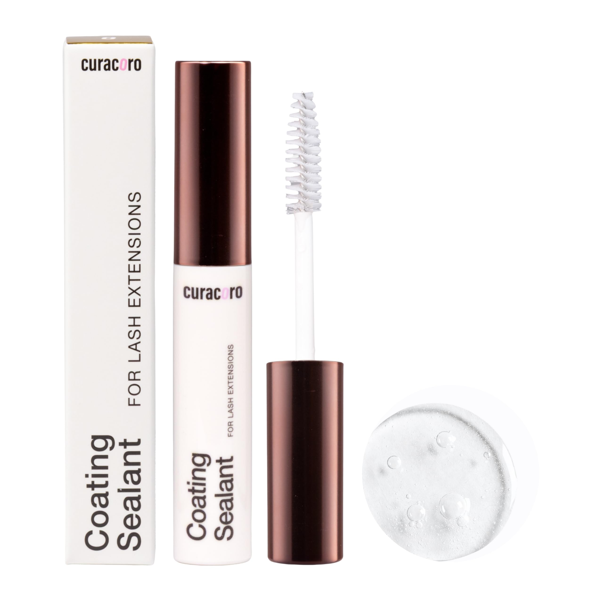 curacoro vernis protecteur cils 10ml – protège et prolonge la tenue des extensions.
