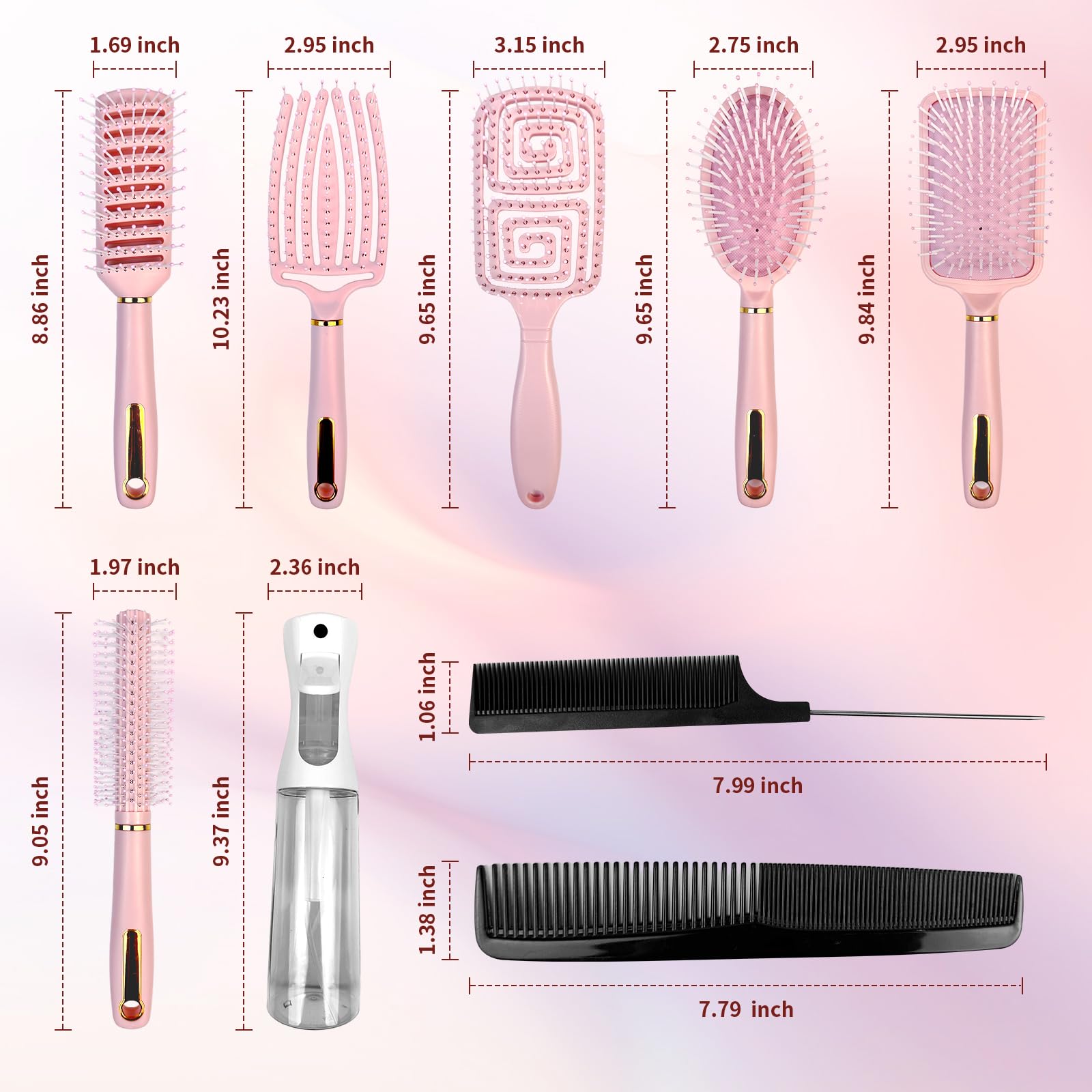 Cureder pinces et peignes: accessoires pratiques pour fixation et démêlage rapide.