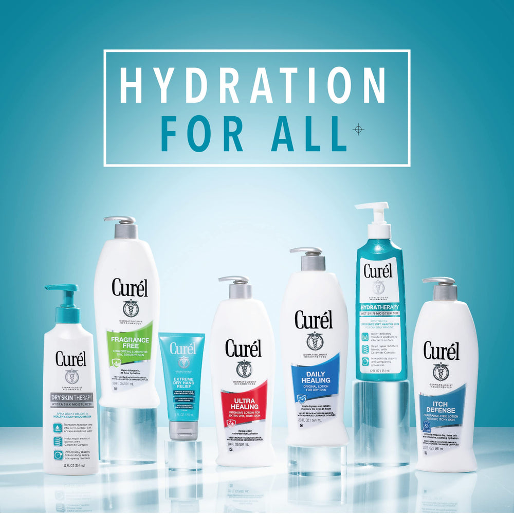 Curél Itch Defense – équilibre du pH pour peau sensible et confortable.