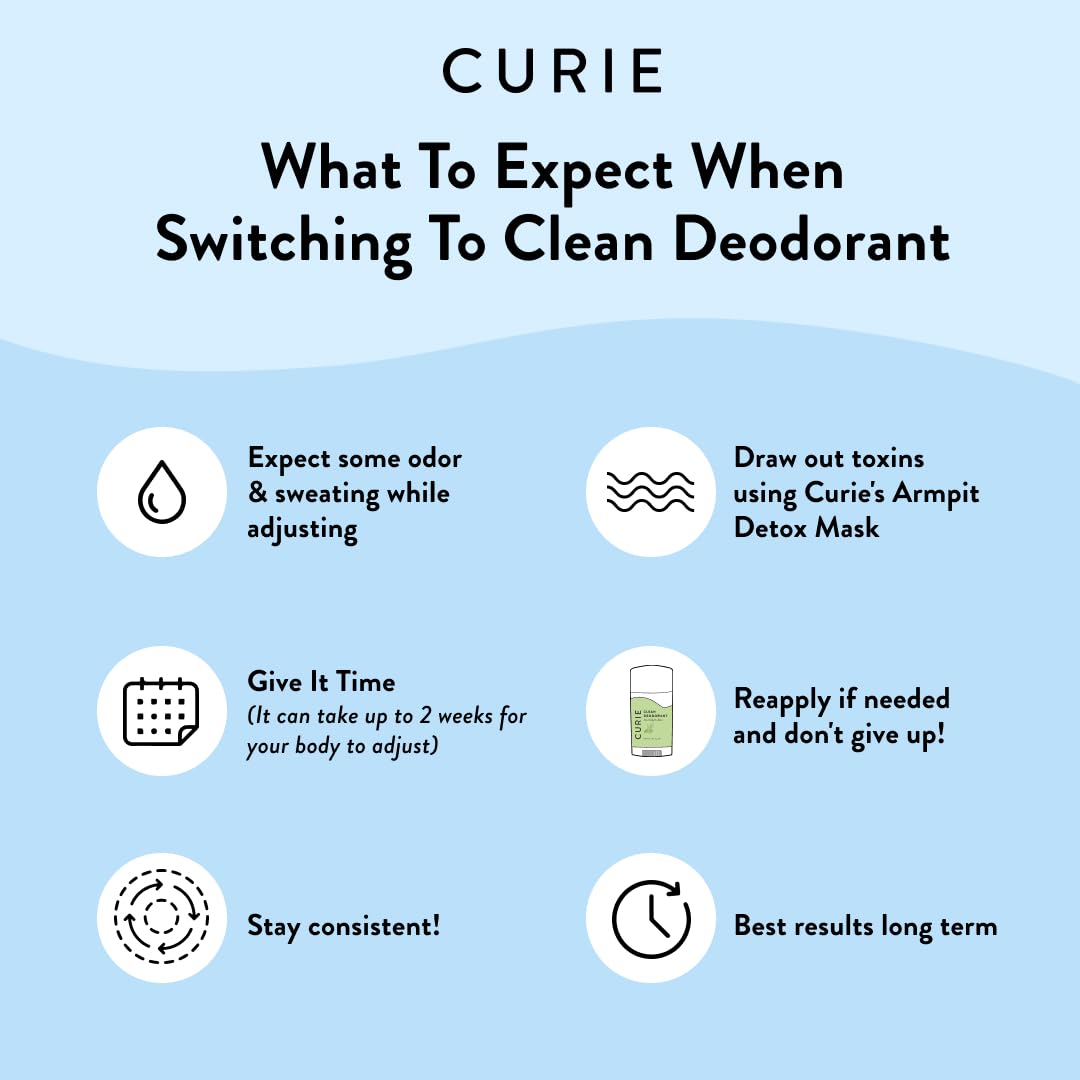 Curie aluminum-free formula offering skin-friendly odor protection