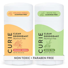 Curie Déodorant Naturel Orange Néroli et Thé Blanc – application douce et parfum durable.