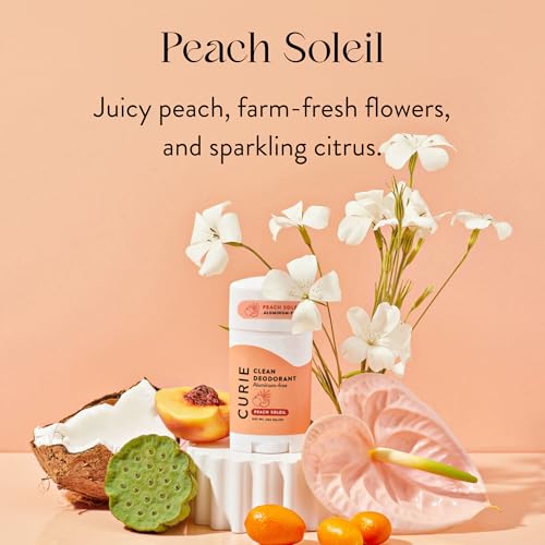Curie Peach Soleil application douce qui glisse sans traces.
