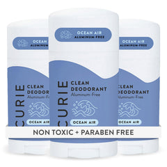 Curie Océan Frais — emballage du déodorant en stick prêt pour votre routine durable.