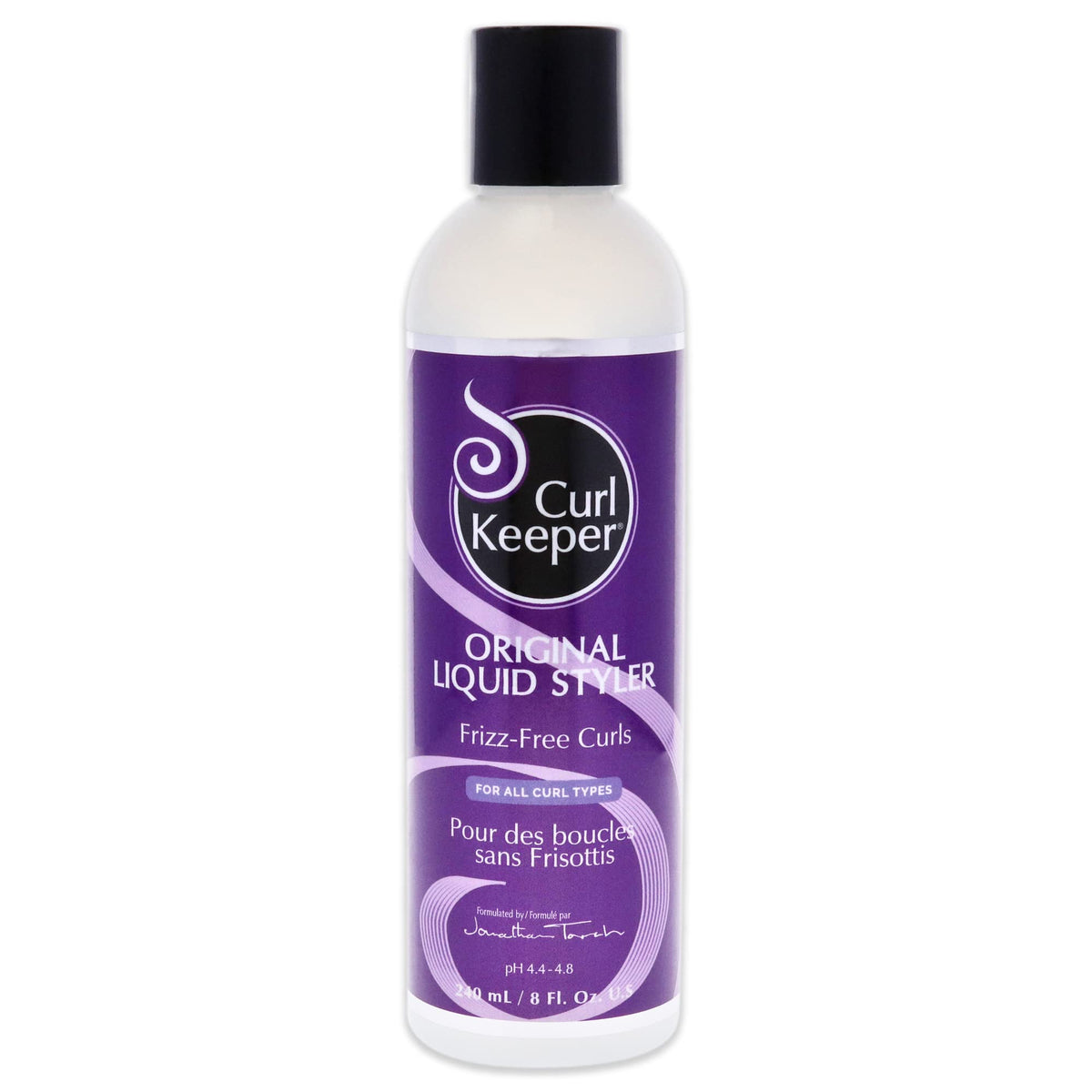 Curl Keeper Original bouteille-definisseur-boucles-liquide pour boucles définies sans frisottis.