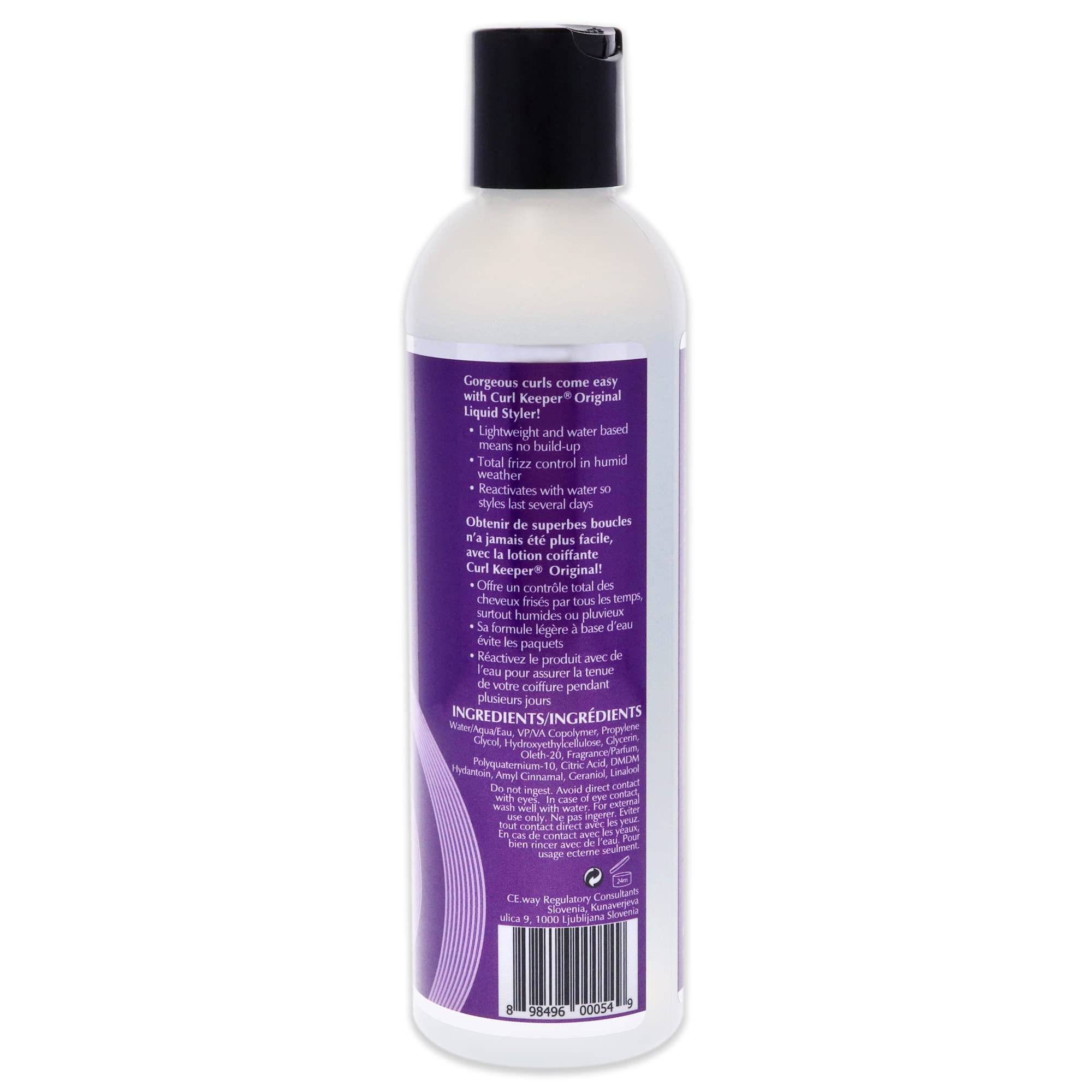 Curl Keeper Original formule-hydratante-definisseur-boucles-liquide pour une coiffure durable et lumineuse.