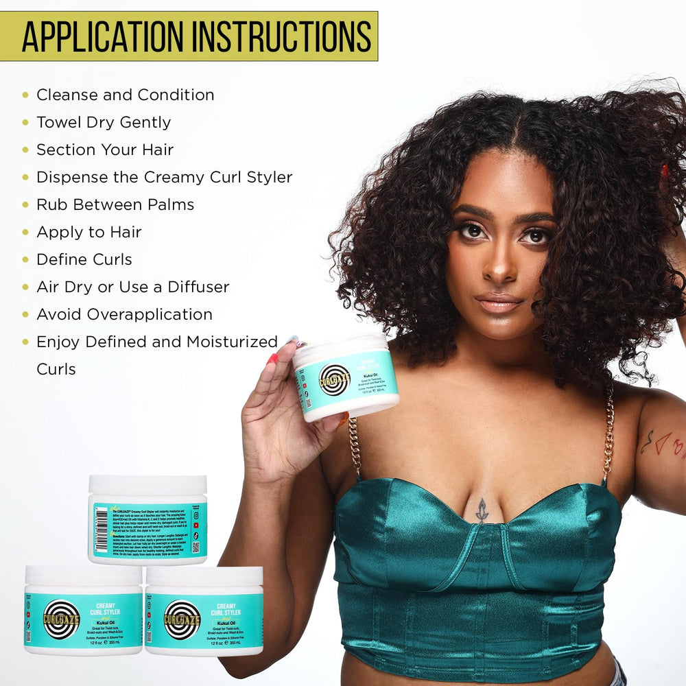 Hydratation immédiate apportée par Curldaze pour cheveux souples.