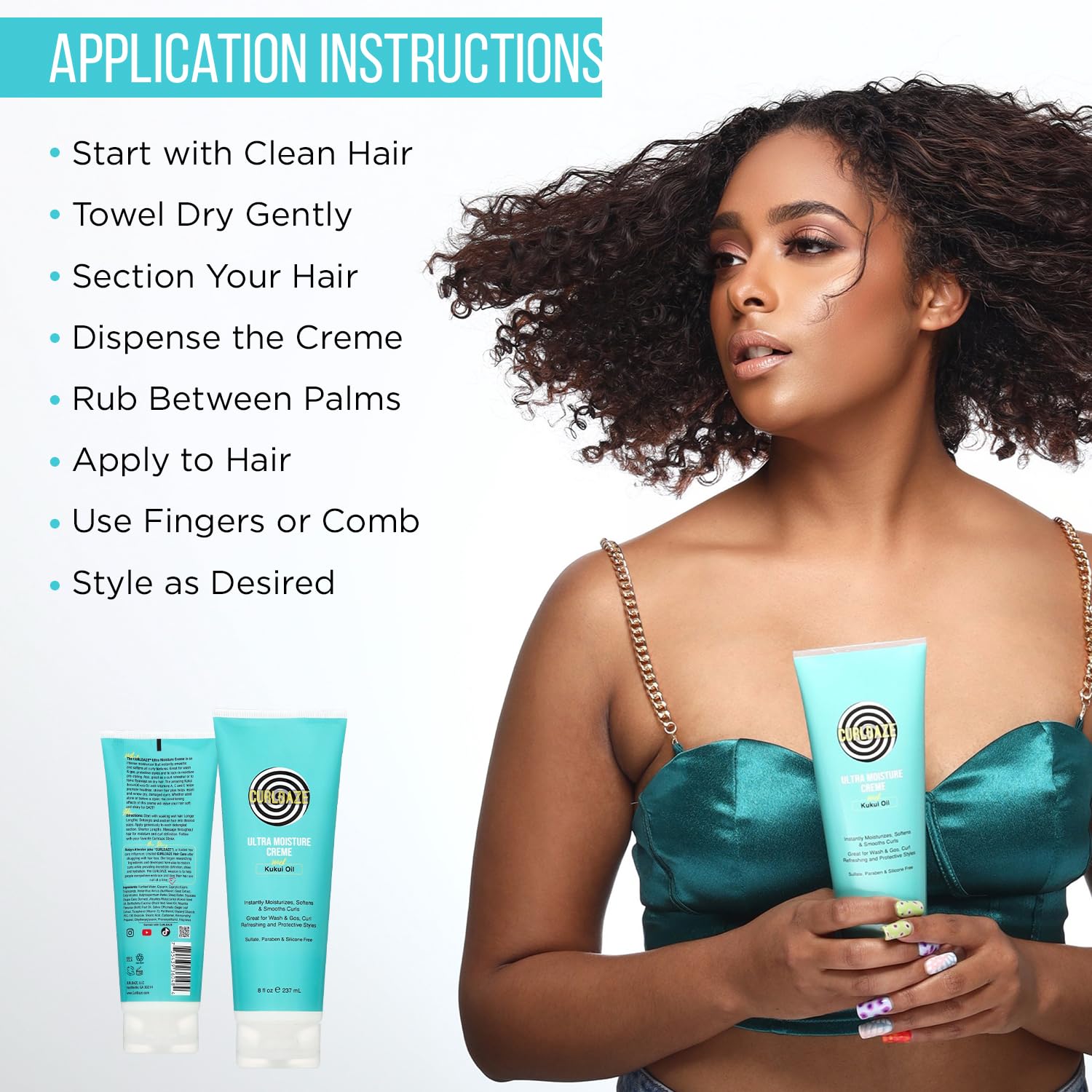 Curldaze Crème Nutritive Vitamines A C E: nutriments essentiels pour l'éclat.