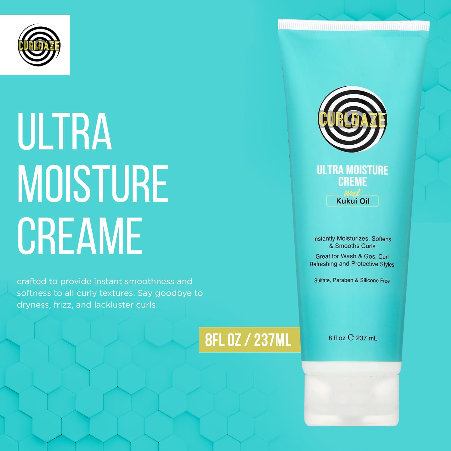Curldaze Crème Renouvellement Boucles Sèches: redonne forme et vitalité.