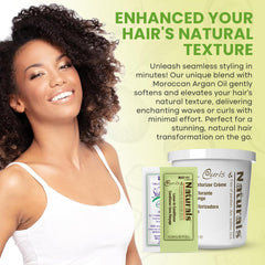 Curls & Naturals kit emballage complet, solution pratique.