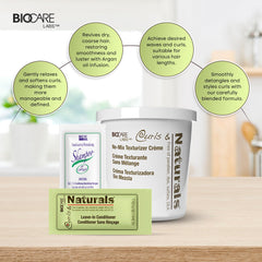 Curls & Naturals leave-in conditioner crème 0,35oz, douceur durable.