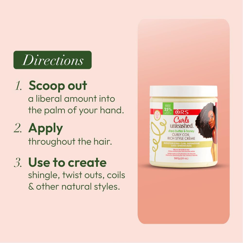 Curls Unleashed – emballage généreux de 19,2 oz pour les sessions prolongées.