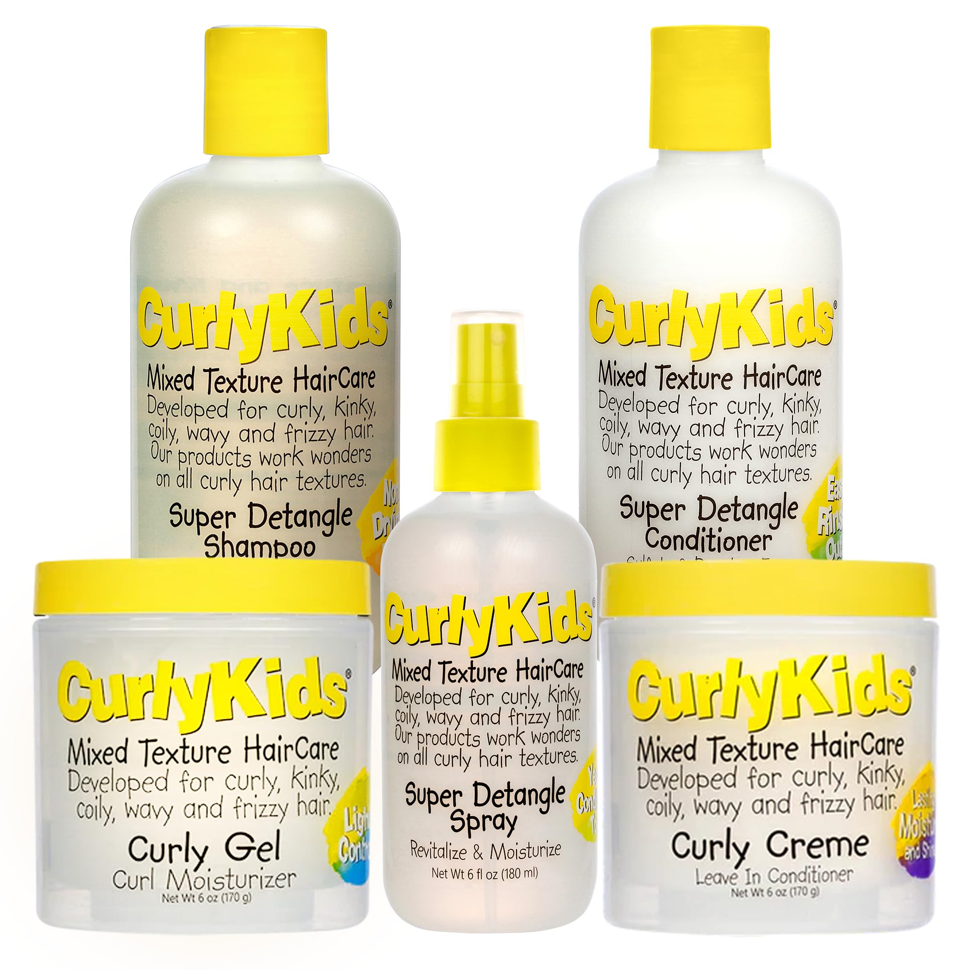CurlyKids spray démêlant – démêle les boucles en douceur et protège les nœuds.